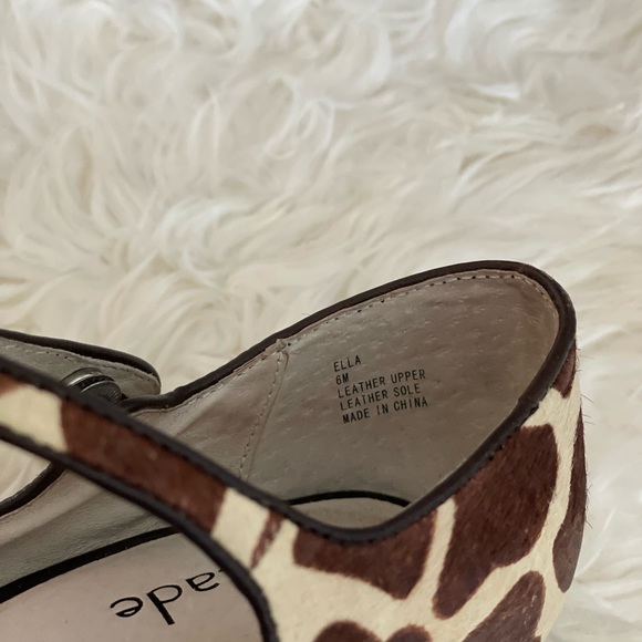 Giraffe Print Wedge Heels - Picture 6 of 6